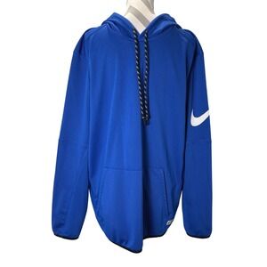 Nike Men's Royal Blue Football Performance Hoodie Pullover Therma Fit XL